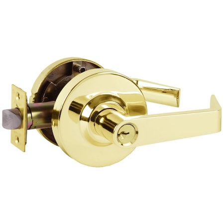 Grade 2 Cylindrical Lock, Storeroom Function, Key In Lever Cylinder, Sierra Lever, 3-11/32-in Rose D